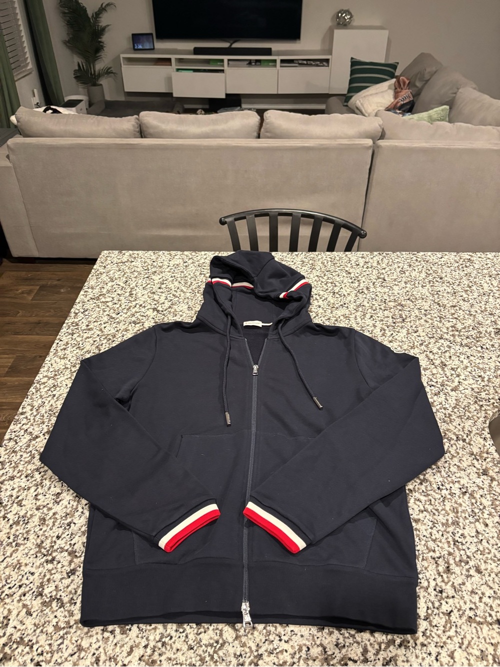 Moncler Tracksuit/Jumpsuit Set | Navy Blue/Red/White | XL and L - Picture 2 of 13
